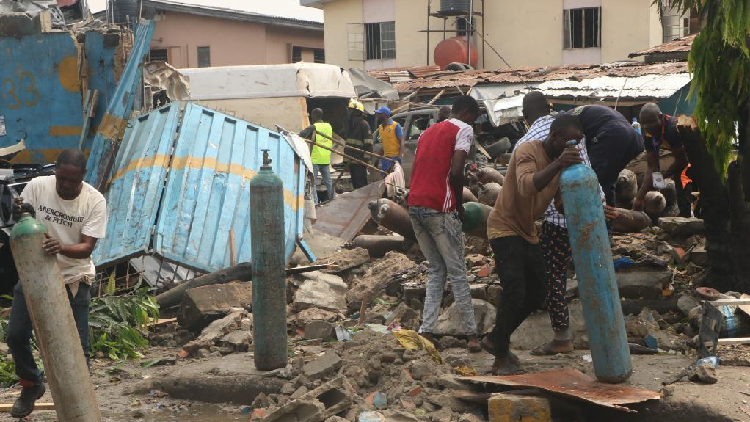 At least five killed as gas explosion rocks Nigeria's economic hub - CGTN