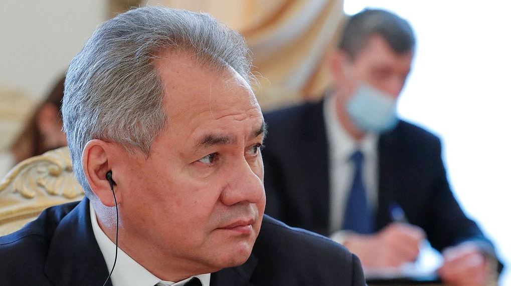 File Photo: Russian Defense Minister Sergei Shoigu in Moscow, Russia on February 16, 2022. /CFP