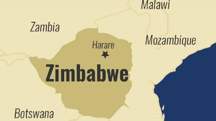 Zimbabwe map/CGTN