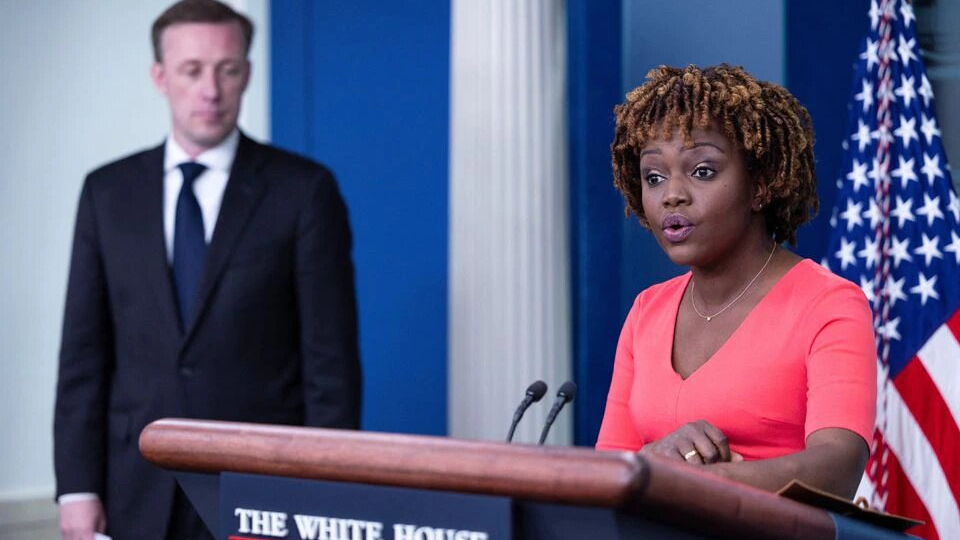 White House Press Secretary Karine Jean-Pierre speaks during a daily press briefing at the White House in Washington, D.C., U.S., November 10, 2022. /REUTERS