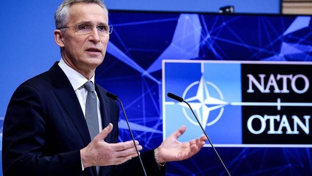 FILE PIC: NATO Secretary General Jens Stoltenberg speaks during a news conference in Brussels, Belgium, January 12, 2022. /Reuters