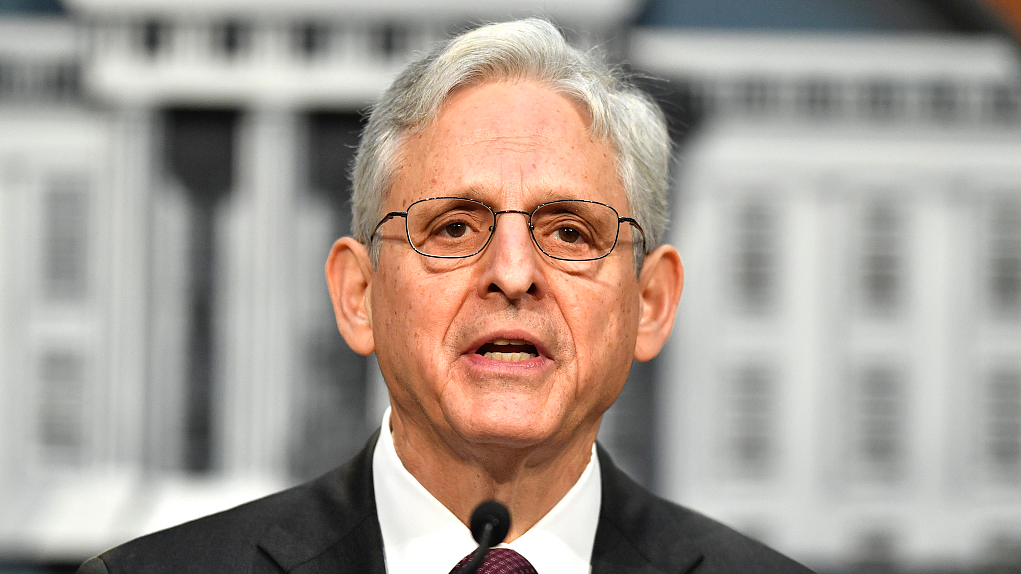 FILE PHOTO: U.S. Attorney General Merrick Garland speaks during a past press conference. /CFP