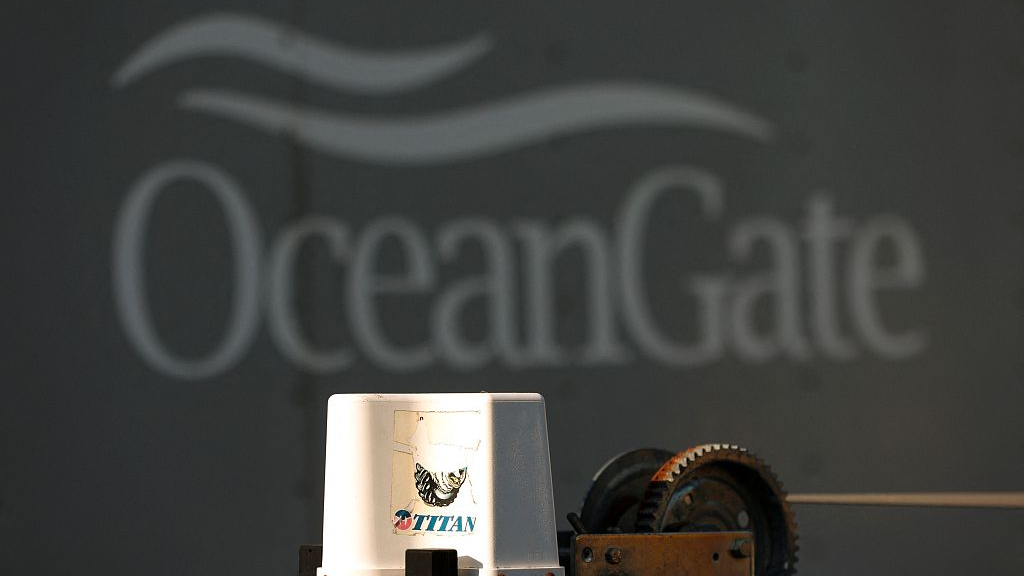 FILE PHOTO: A decal on a piece of equipment which reads 