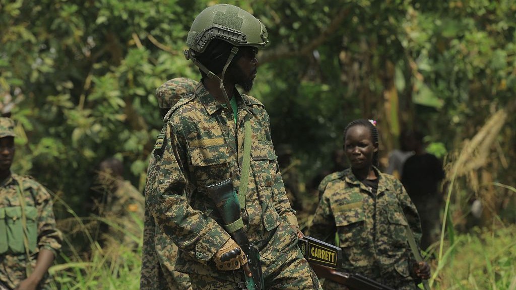 FILE PHOTO: Soldiers with the UPDF (Uganda People's Defence Forces) 