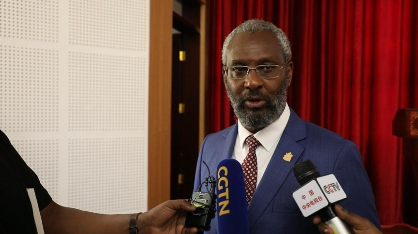 Stephen Kiama Gitahi, Vice-Chancellor of the University of Nairobi accepts speaks to journalists at the signing ceremony in Nairobi, Kenya on September 26, 2023. / Photo by CGTN Africa