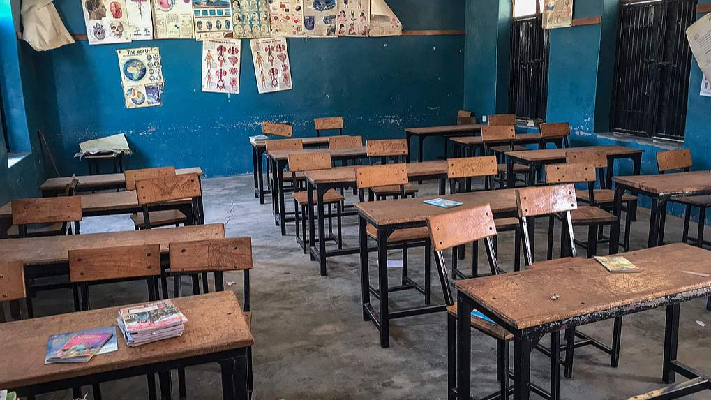 A file photo of a classroom at St. Mary's Catholic School in Papiri, Agwarra local government, Niger state, on November 23, 2025. Nigerian authorities have secured the release of 130 kidnapped schoolchildren taken by gunmen from a Catholic school in November 2025, a presidential spokesman said on December 21. /CFP