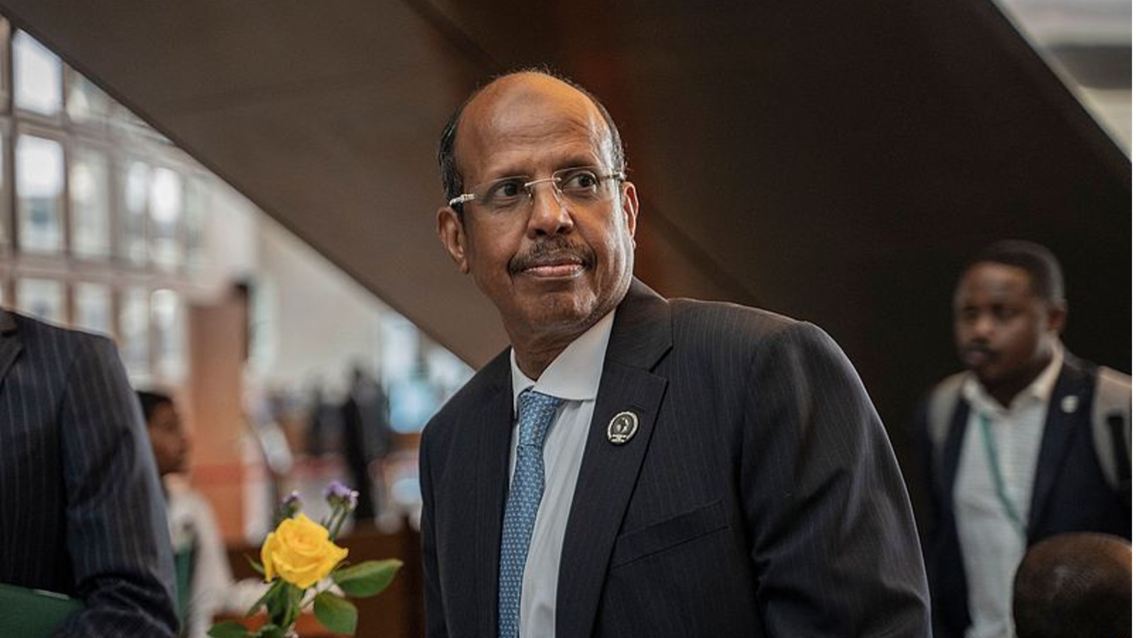 Mahmoud Ali Youssouf poses for a picture during the 38th African Union (AU) Summit at the AU Headquarters in Addis Ababa on February 15, 2025. / CFP