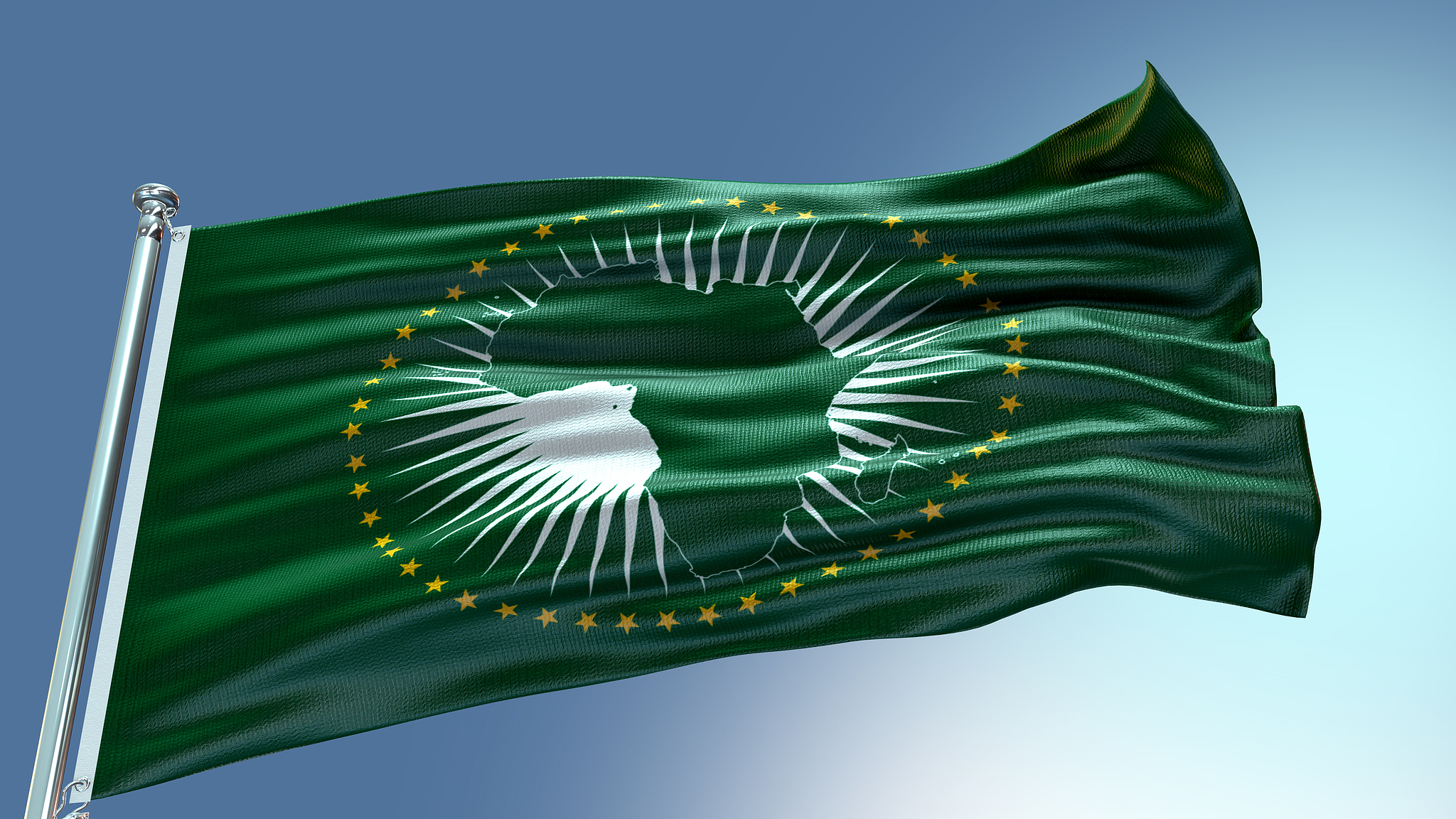 African Union flag. /CFP