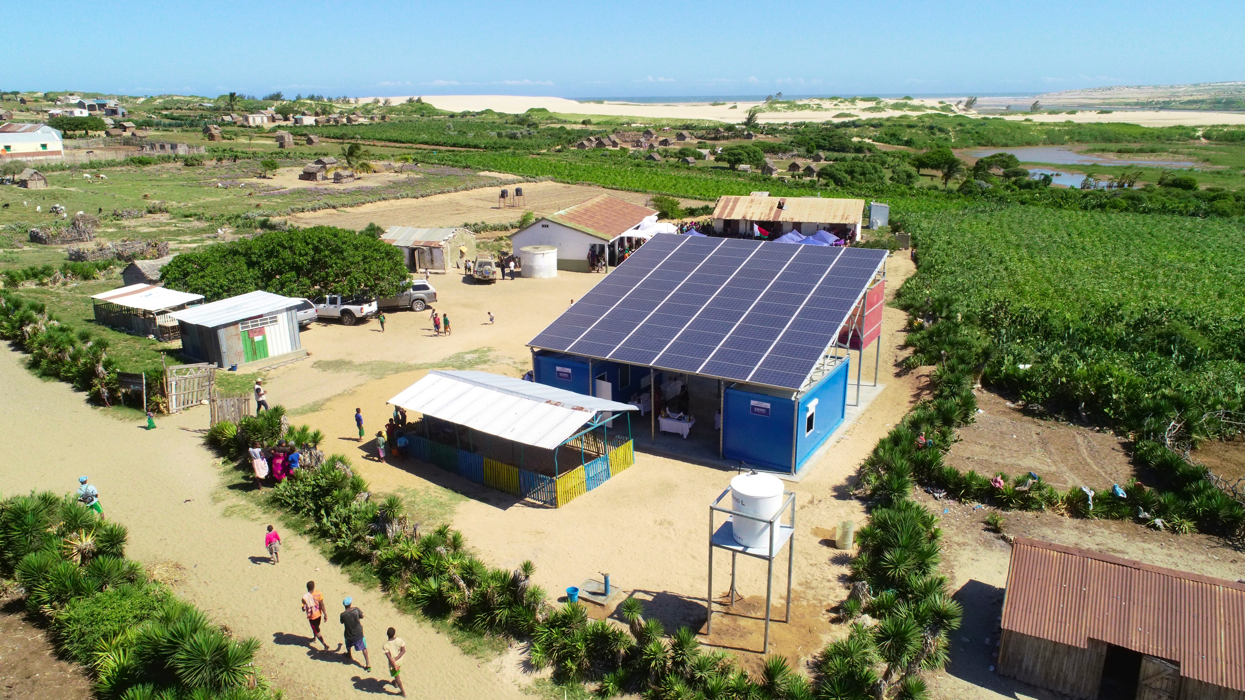 A solar powered smart village in southern Madagascar. /WFP
