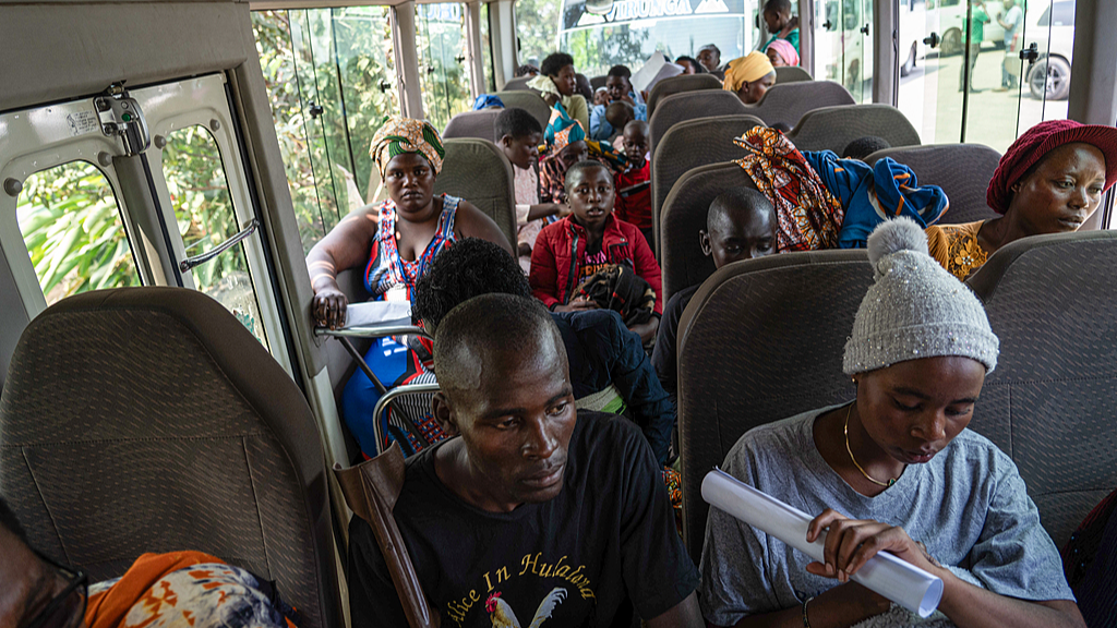 Relatives of former members of FDLR arrived on the Rwandan side of the border between the DR Congo and Rwanda./File photo: CFP
