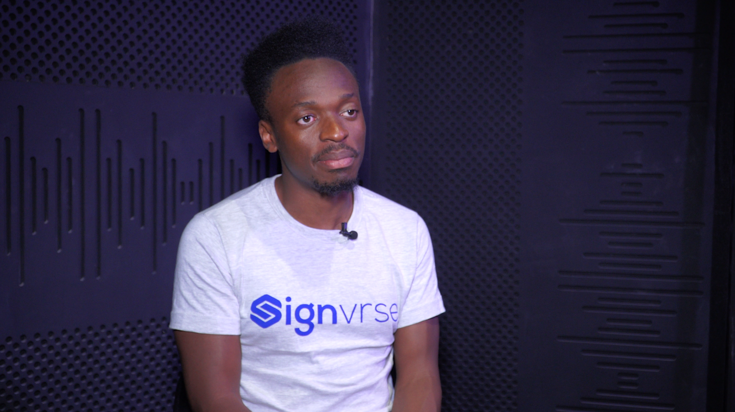  Elly Savatia founder and CEO of Signvrse. /CGTN Africa