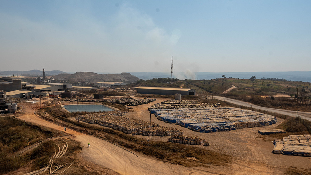 A general view of a portion of the tens of thousands of tons of copper and cobalt stored in the Tenke Fungurume Mine in southeastern Democratic Republic of Congo, on June 17, 2023./ file photo: CFP