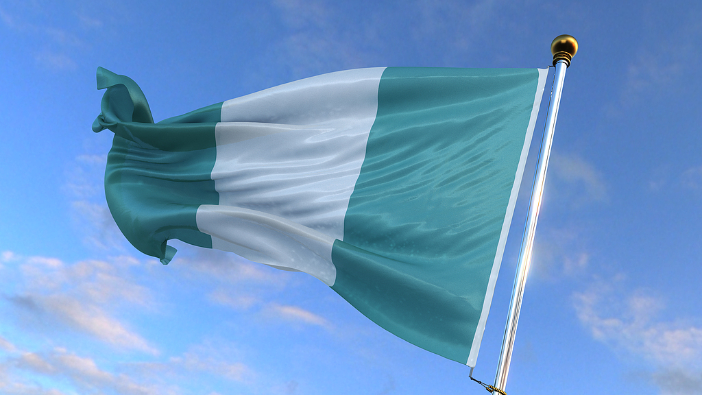 Nigerian flag./CFP