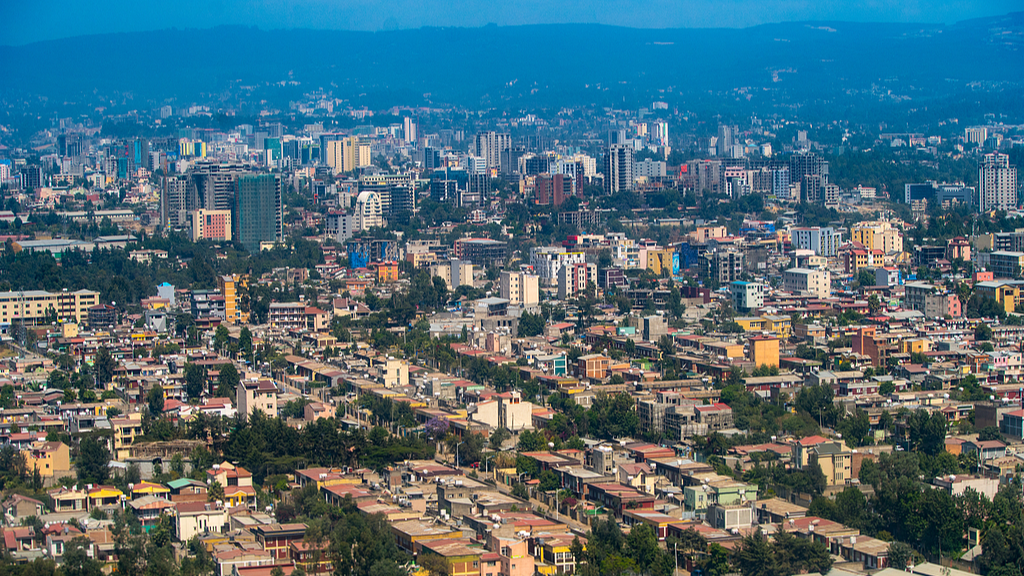 Aerial view of Addis Ababa, the capital of Ethiopia. /CFP
