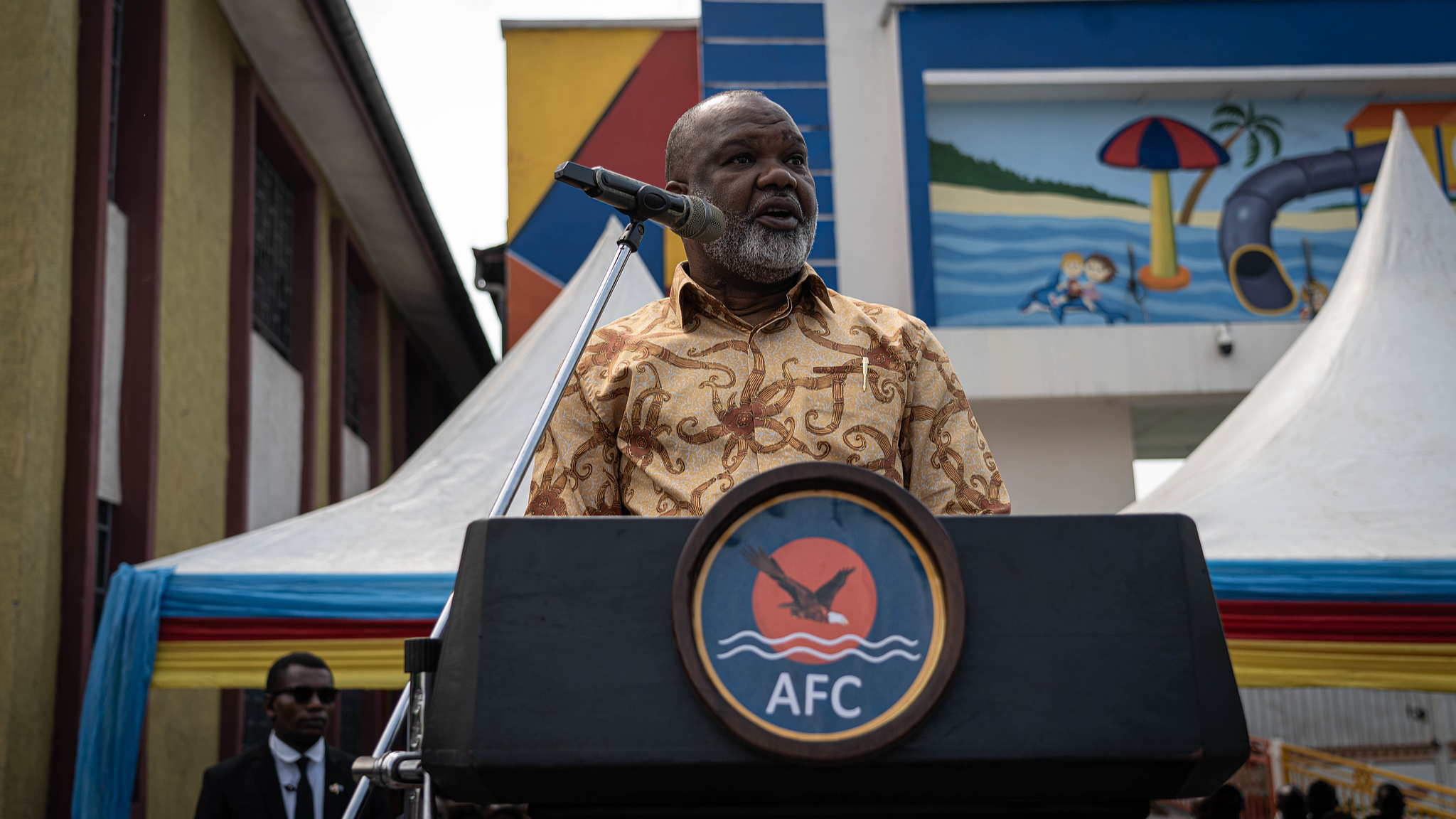 Corneille Nangaa, head of the Congo River Alliance (AFC) in Goma, North Kivu, Democratic Republic of Congo, on September 1, 2025./VCG
