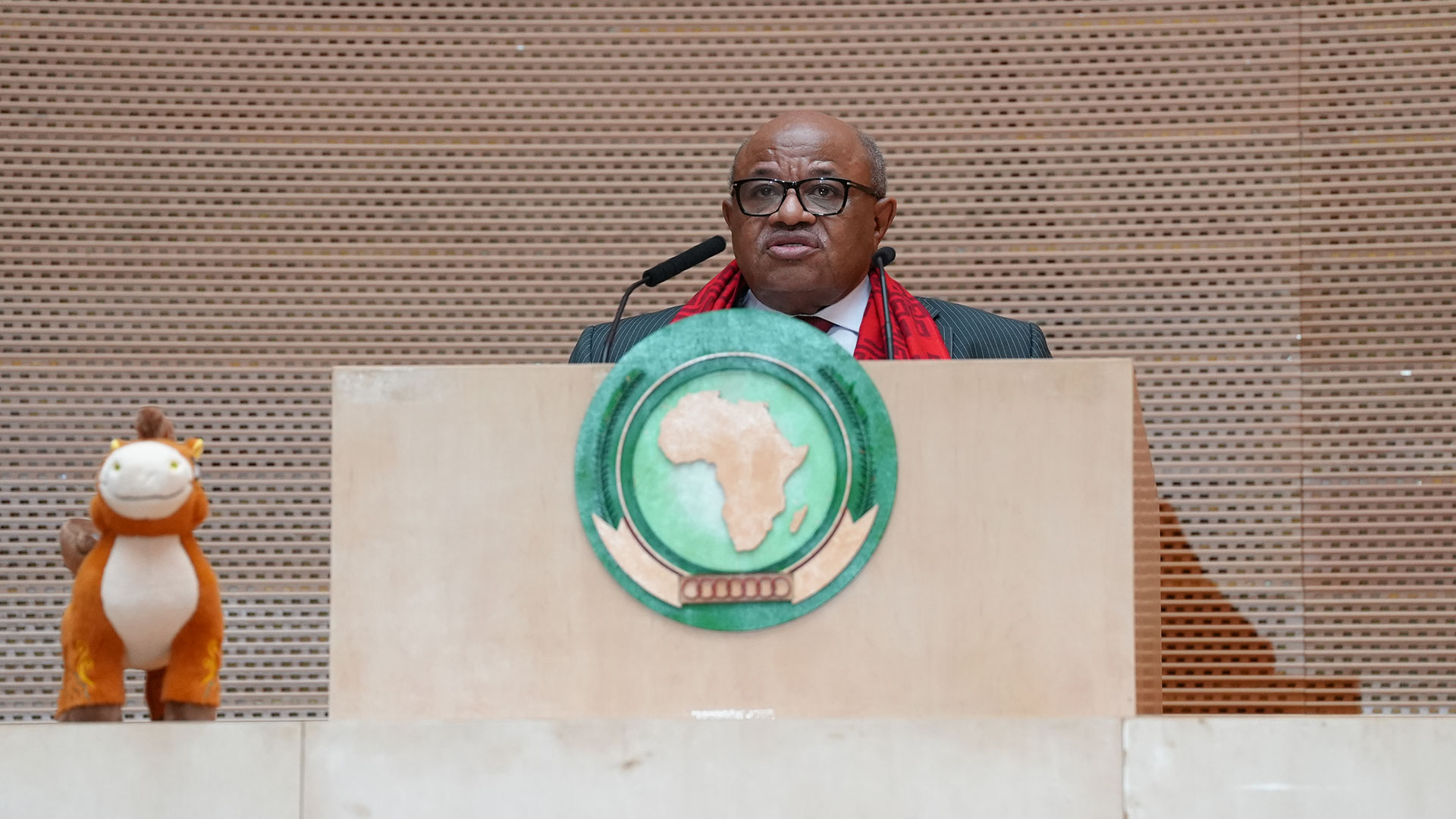 Mohamed El-Amine Souef, Chief of Staff to the AUC Chairperson, gave a speech at the 