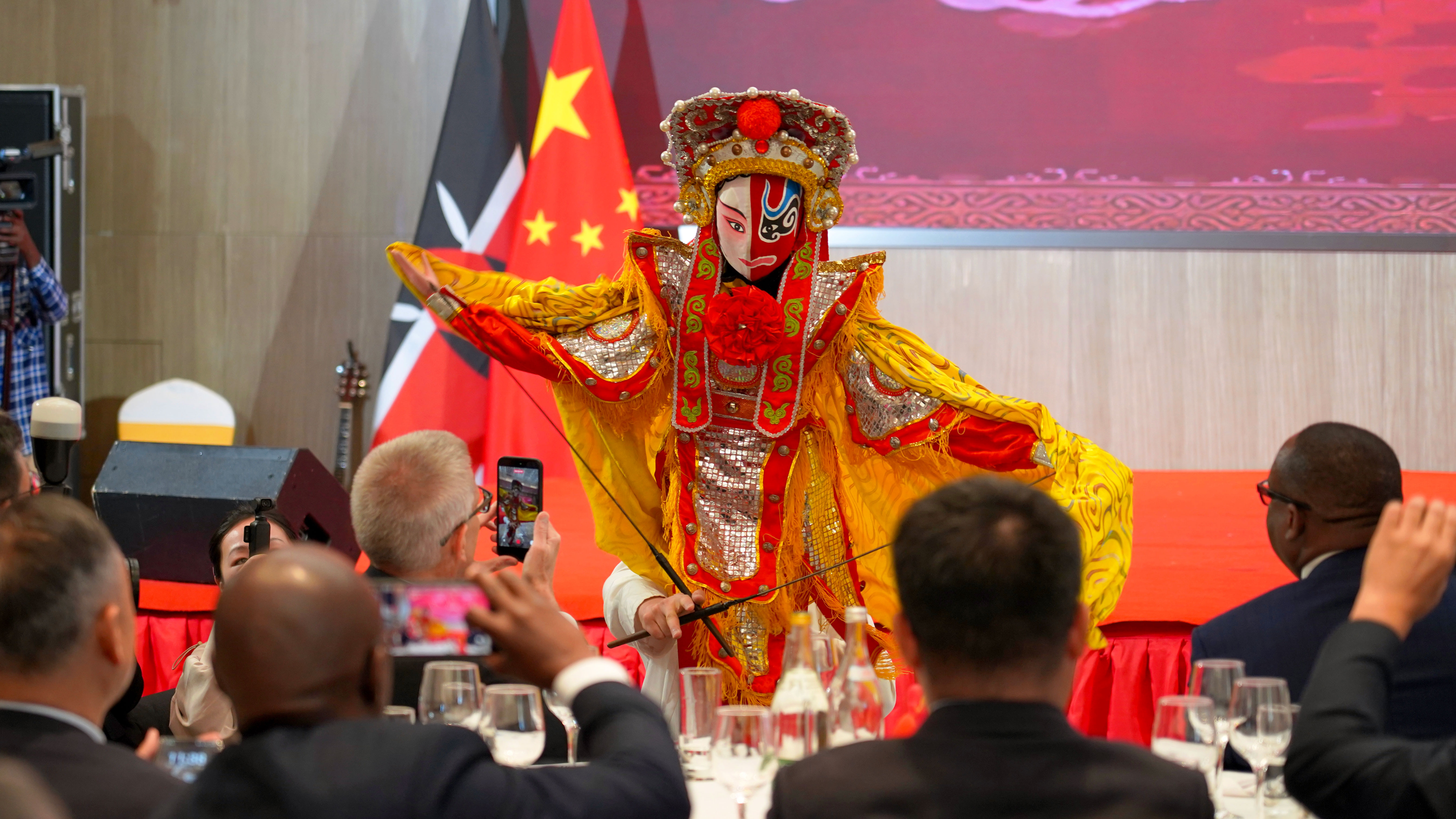 Intangible Cultural Heritage Puppetry Show by Xu Ning from Gansu Acrobatic Troupe, February 10, 2026. /Photo by CGTN Africa's Hong Chuxi