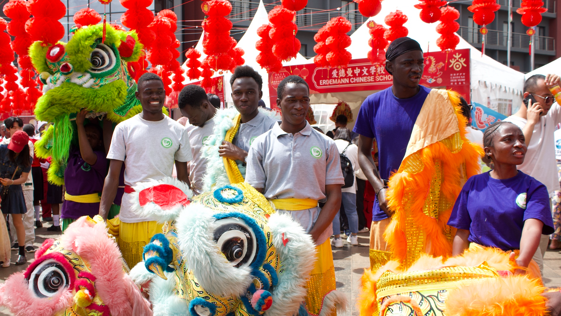 Dancers performed at the 2026 Chinese New Year Gala in Nairobi, Kenya, on February 8, 2026. 