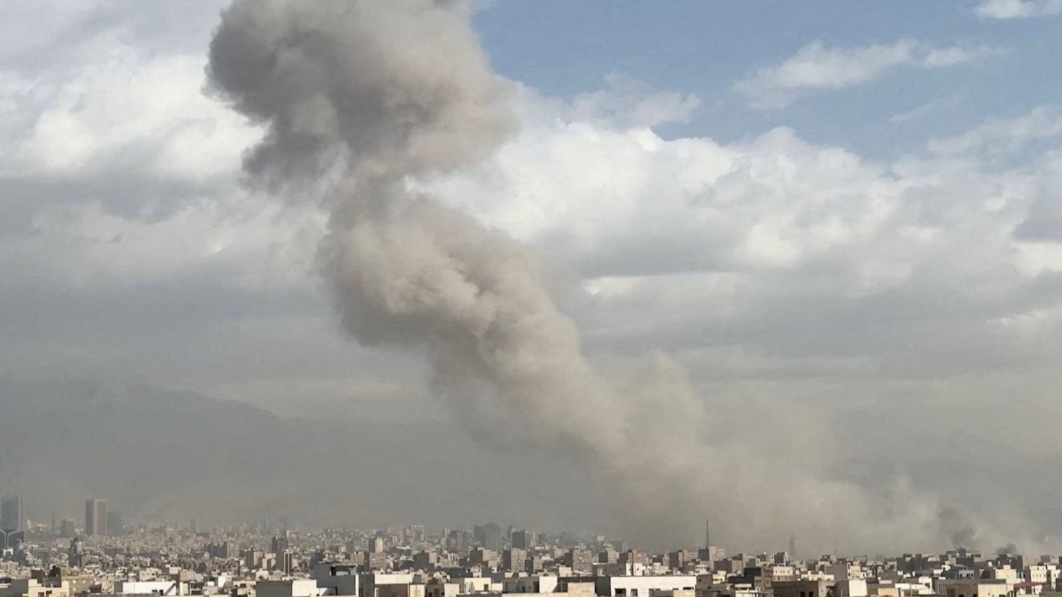 Smoke rises following an explosion, after Israel's Defense Minister Israel Katz said Israel had launched a pre-emptive attack against Iran, in Tehran, Iran, February 28, 2026. /Reuters