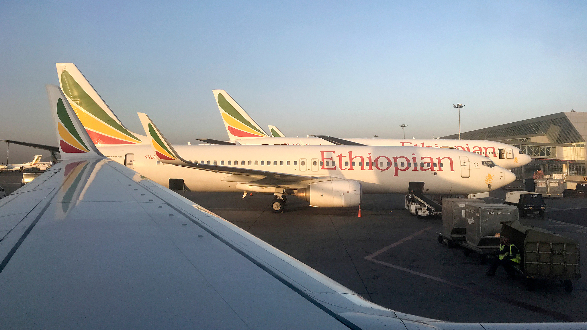 Ethiopian Airlines planes were parked at Bole International Airport in Addis Ababa, Ethiopia on February 11, 2019. /CFP