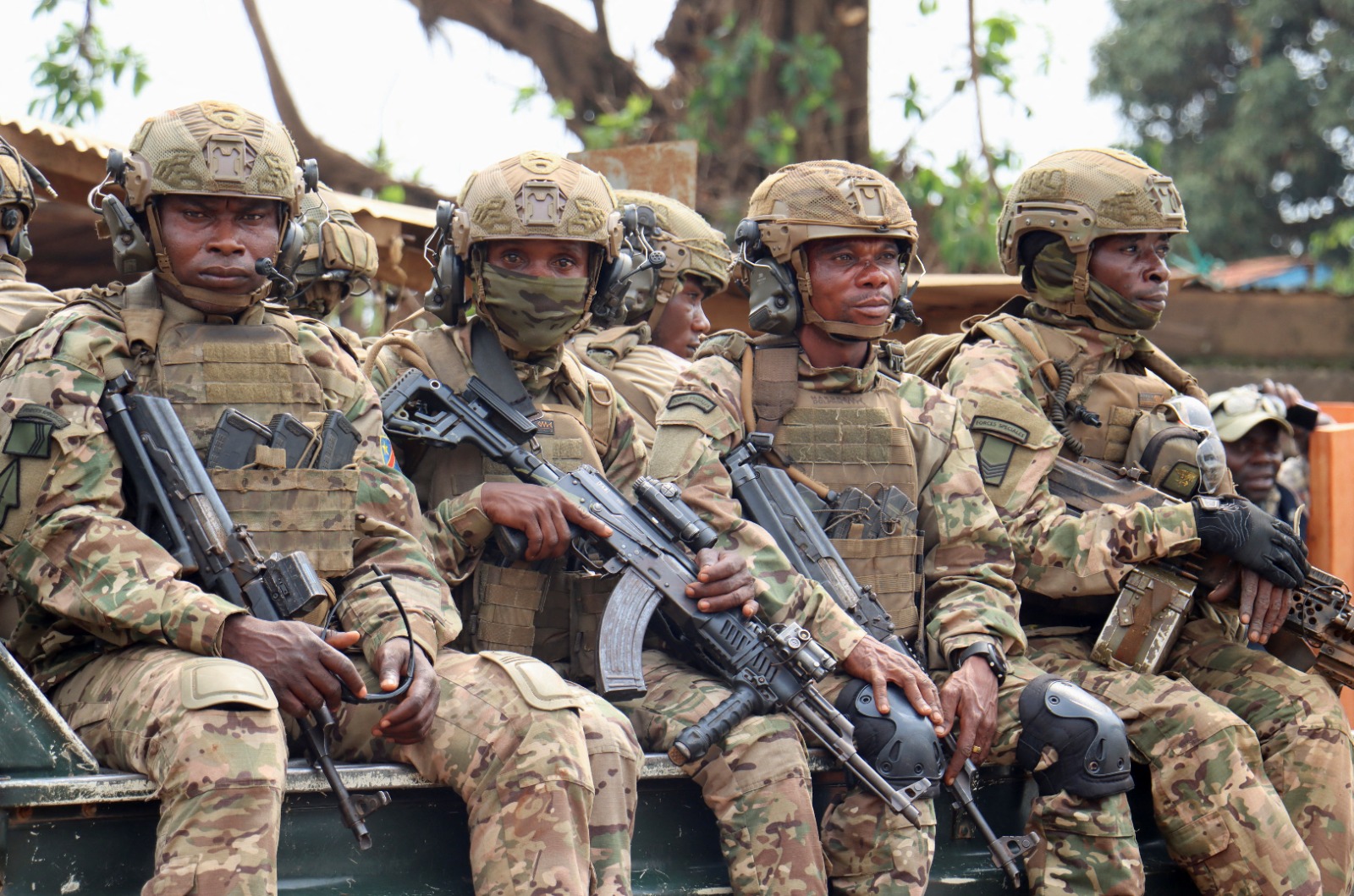 FILE PHOTO: Congolese soldiers from the Armed Forces of the Democratic Republic of the Congo (FARDC) keep guard in Beni territory, North Kivu Province, Democratic Republic of Congo, February 10, 2025. /Reuters