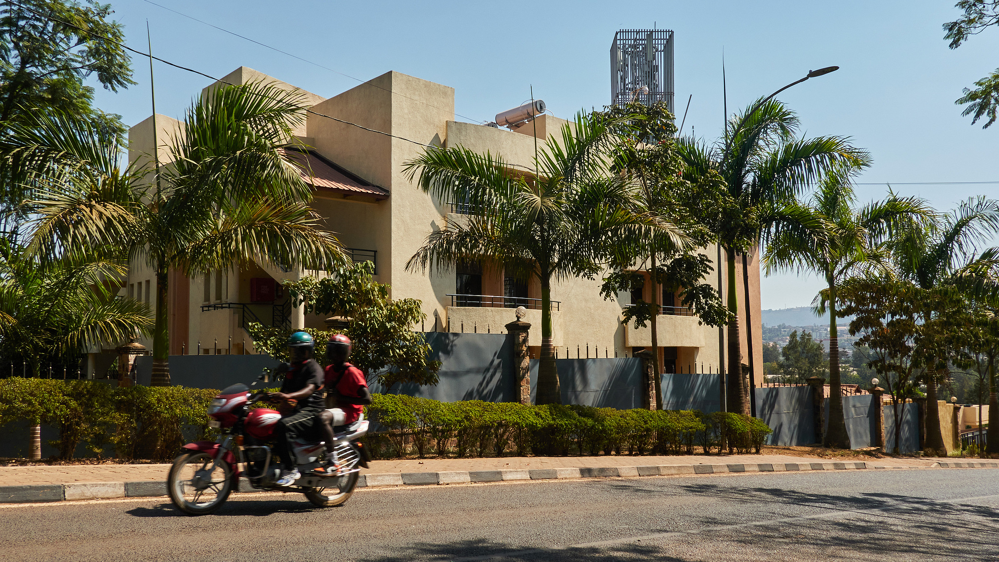 The Hope Hostel, one of the locations to house asylum seekers deported from the UK in the Nyarugenge district of Kigali, Rwanda, on July 22, 2023. /CFP