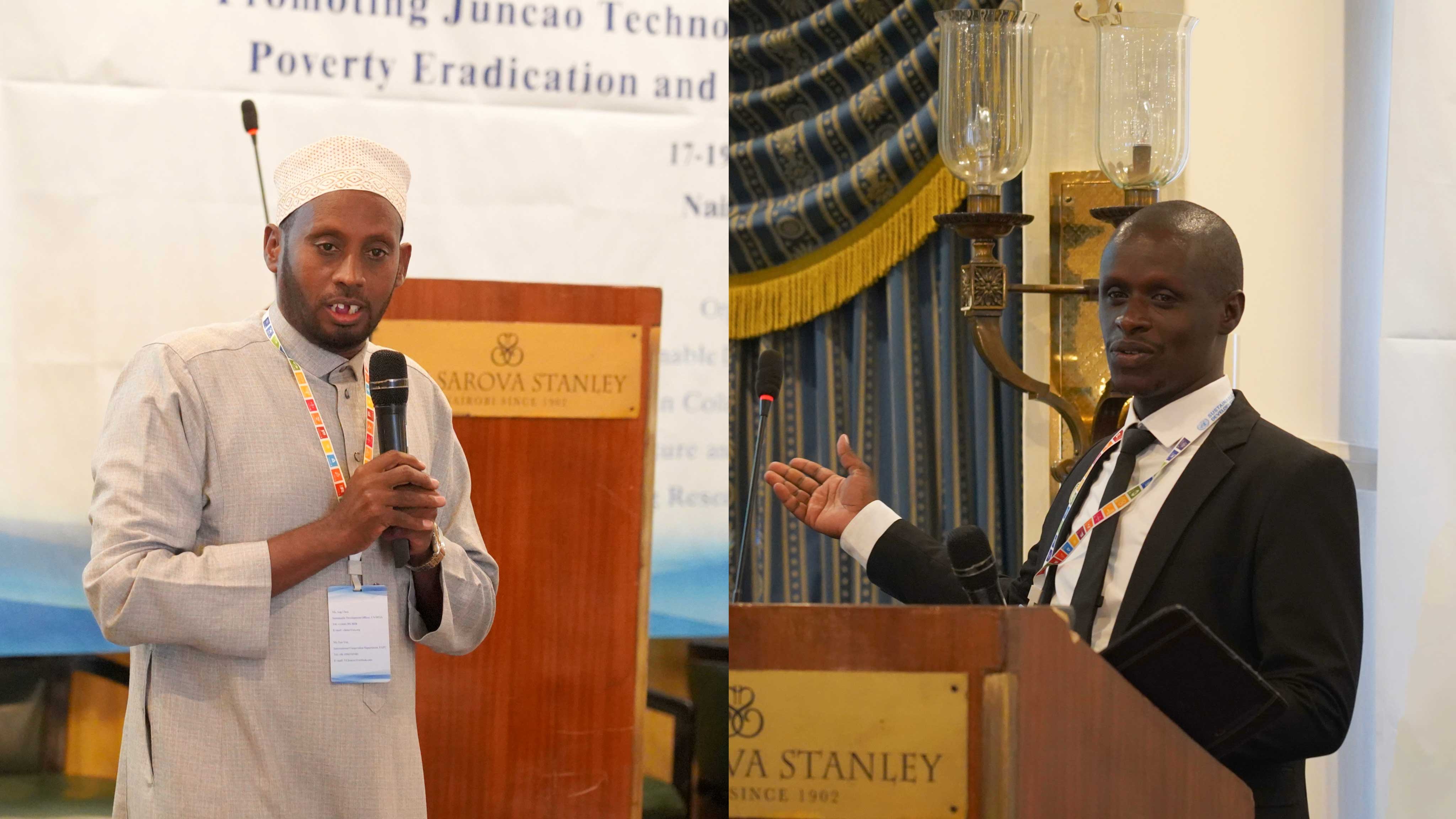 Local farmers deliver speeches at the workshop in Nairobi, Kenya, on March 18, 2026. /CGTN Africa's Hong Chuxi