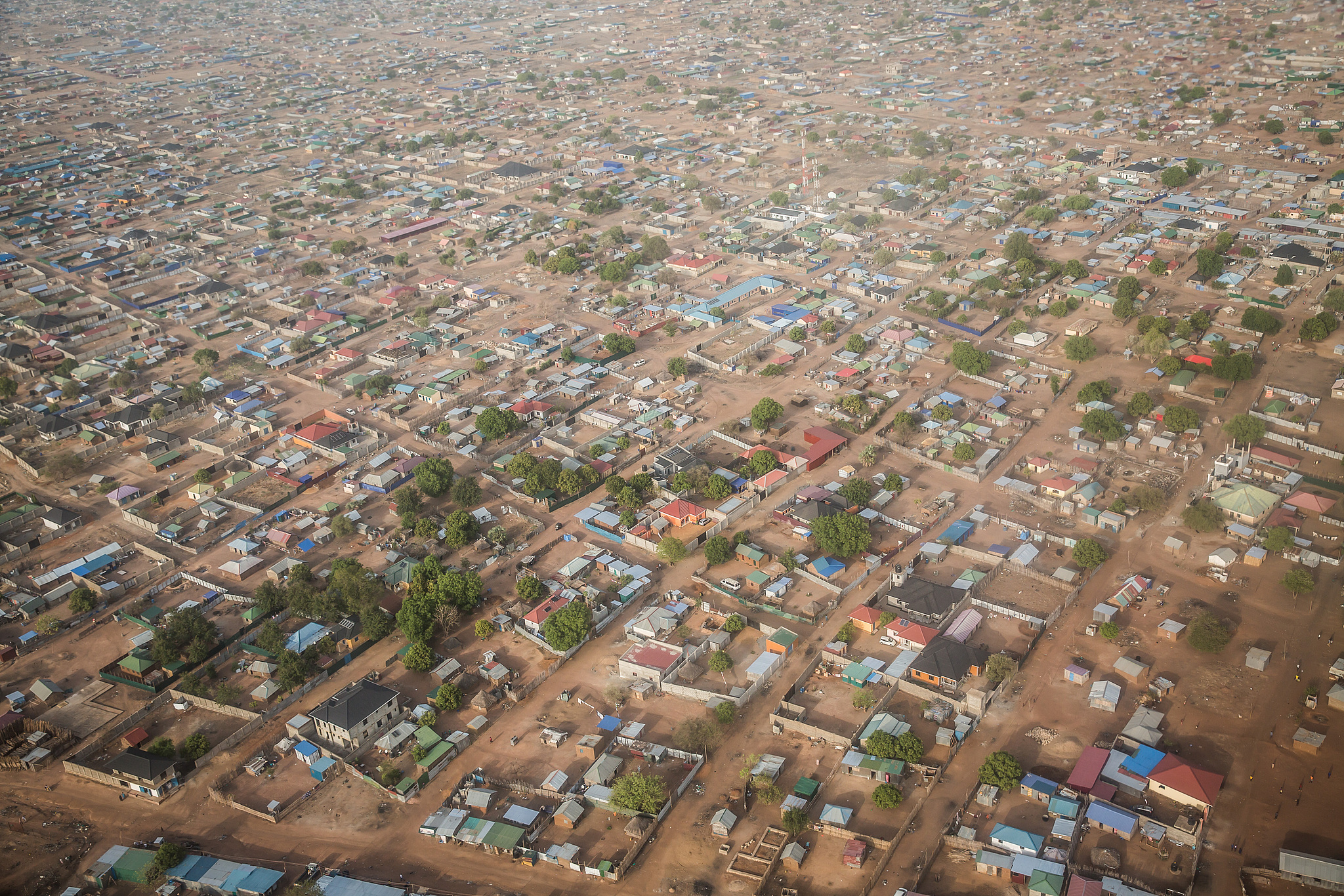 An aerial view of Juba, South Sudan's capital city, captured on March 21, 2024. /CFP