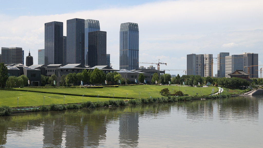 View of the Grand Canal in Tongzhou District, Beijing, August 1, 2024. /CFP