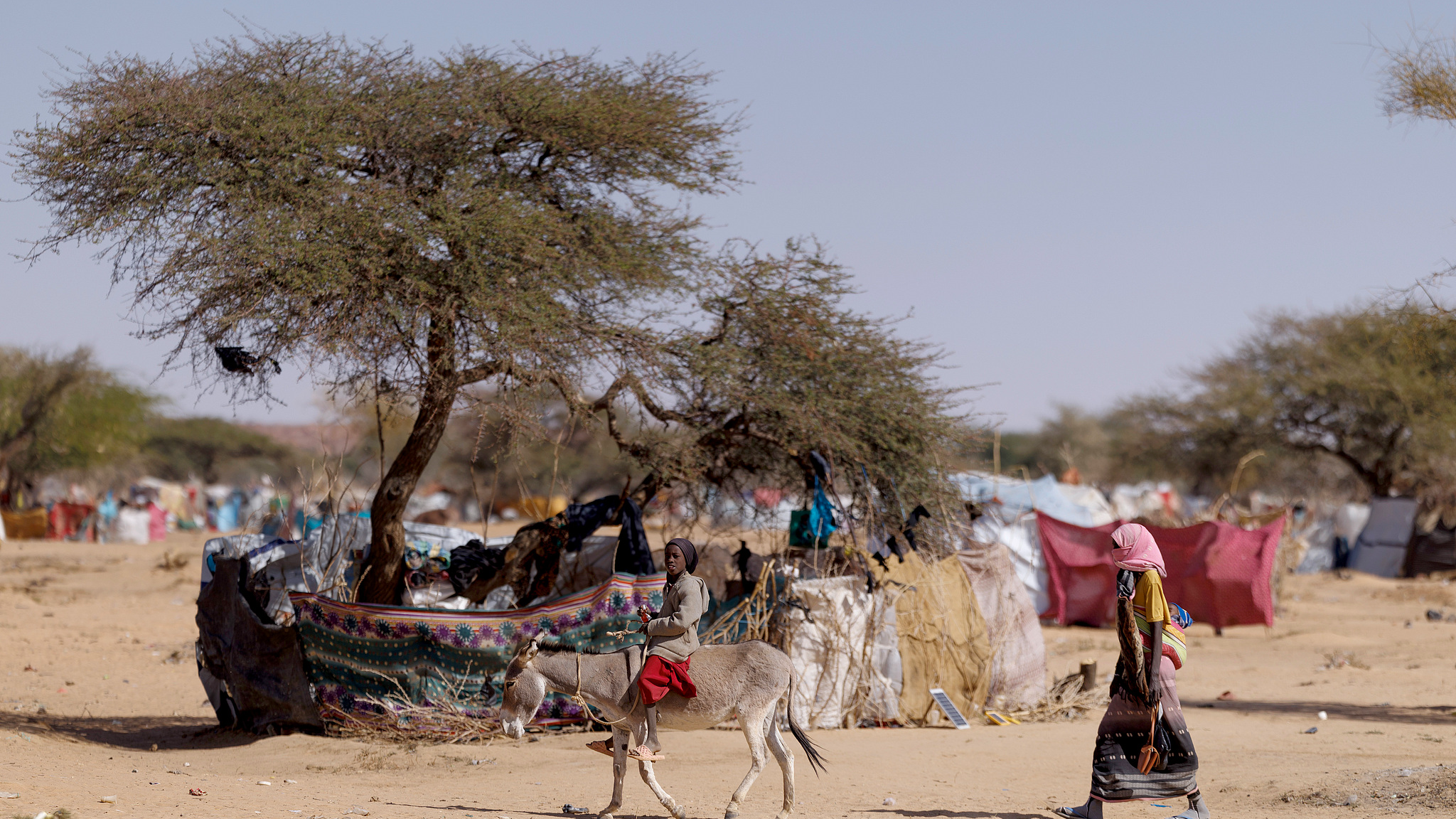 Refugees fleeing Sudan arrived at Chad’s Orekassoni refugee camp on February 23, 2026. /CFP