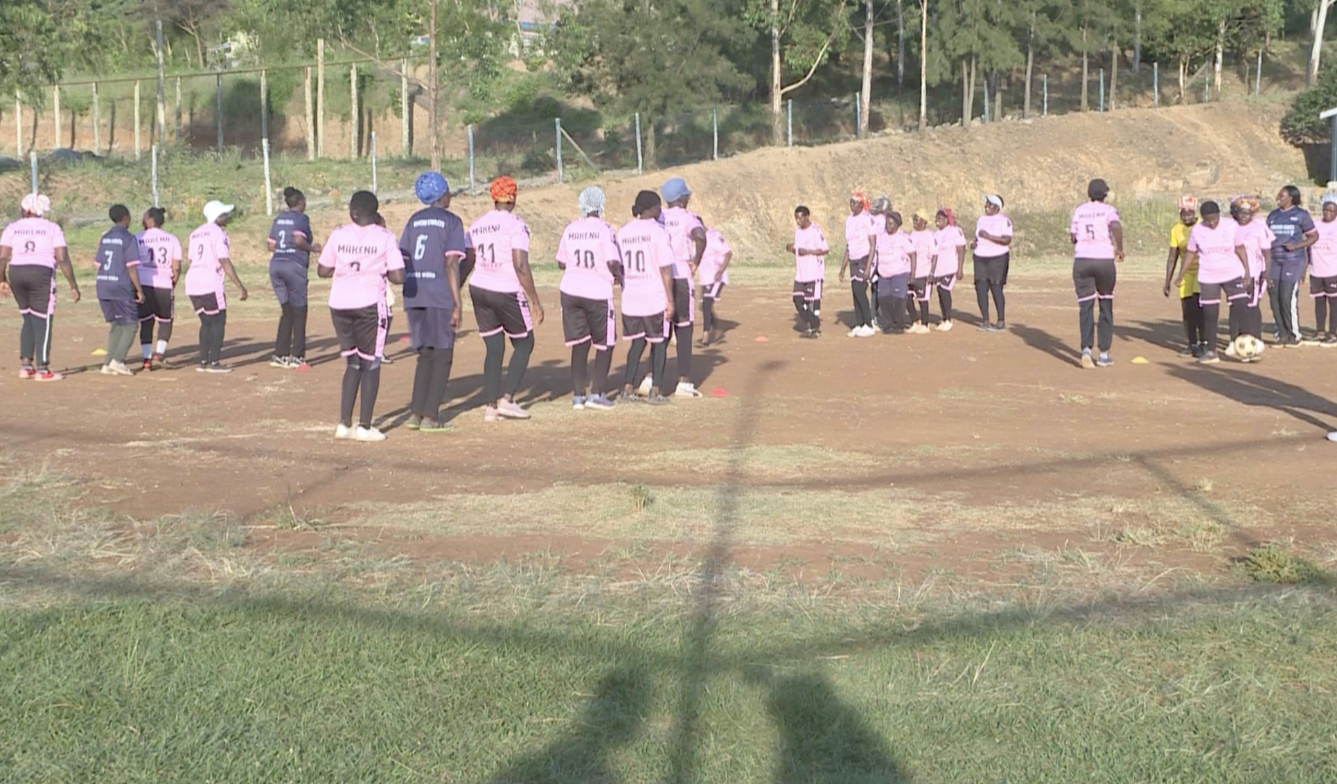 Makena Grannies warm up ahead of the tournament in Eldoret, Kenya February 28, 2026. /Makena Club