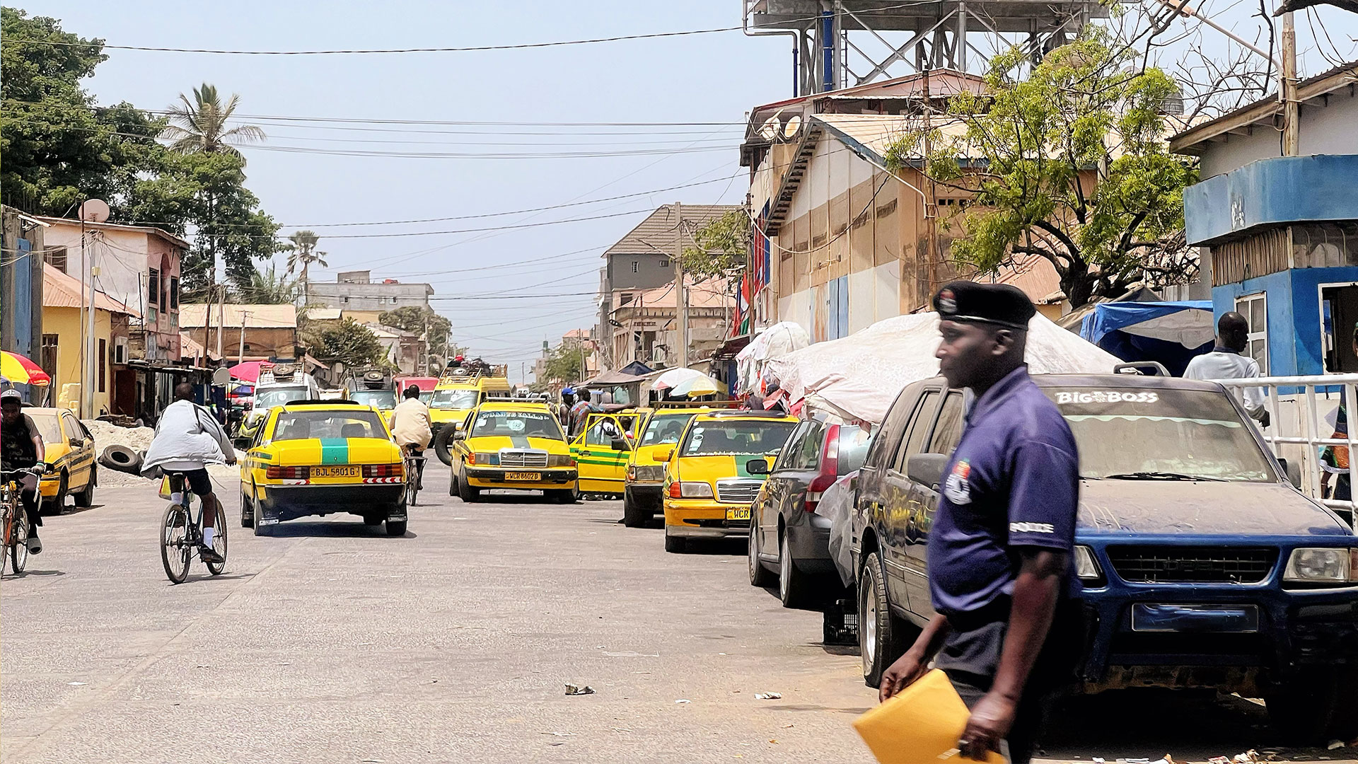Street scene in Banjul city, The Gambia, April 17, 2026. /CGTN Africa