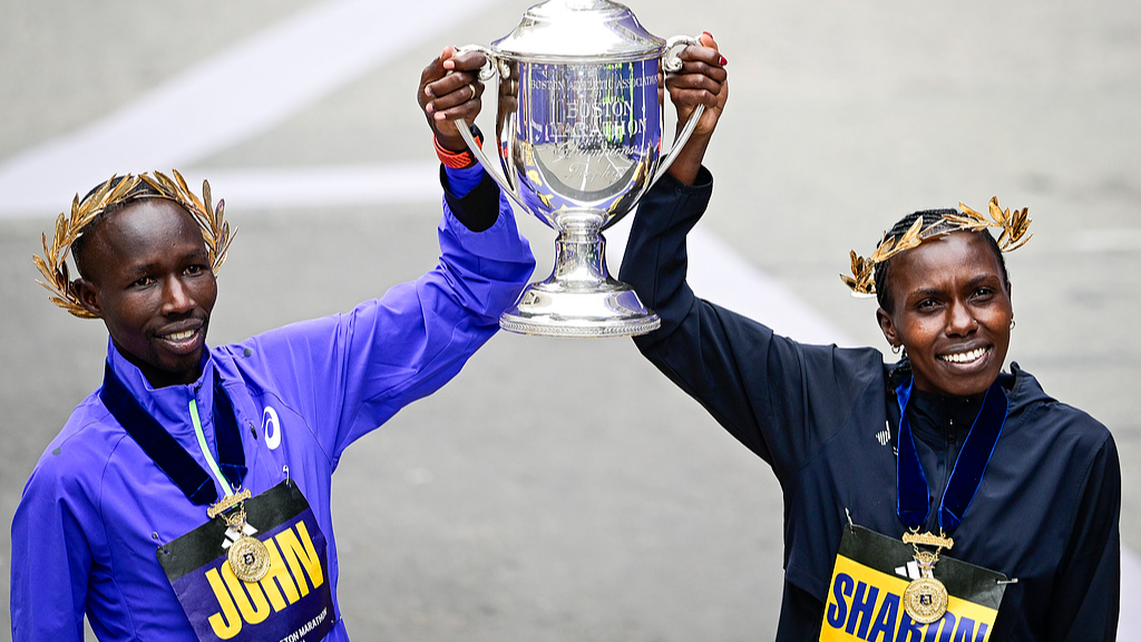 John Korir, Sharon Lokedi successfully defend Boston Marathon titles