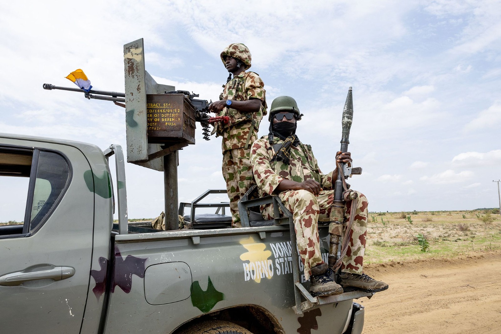 Nigerian soldiers of the Multinational Joint Task Force (MNJTF) pictured in Borno State, Nigeria, on July 5, 2025. /CFP