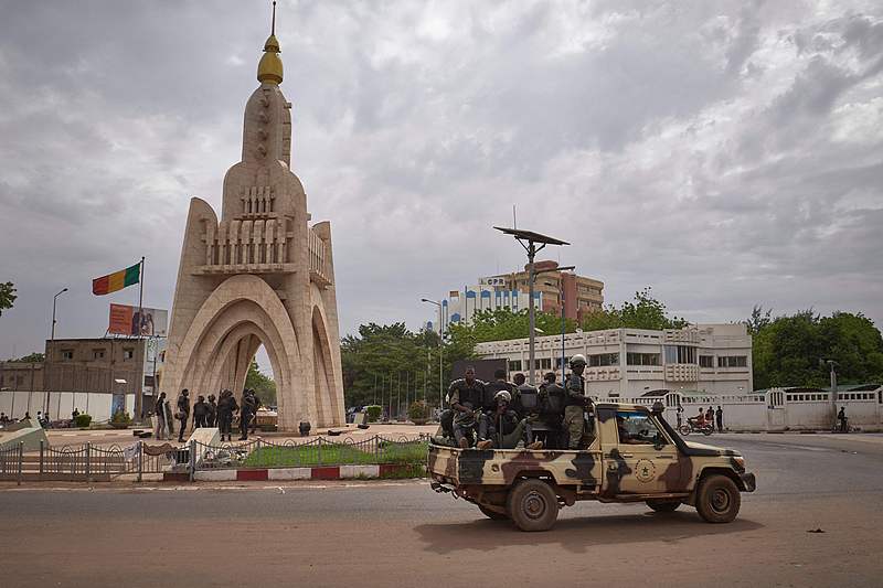 File image of members of Mali's National Guard are seen at the Independence square in Bamako, May 25, 2021. /CFP