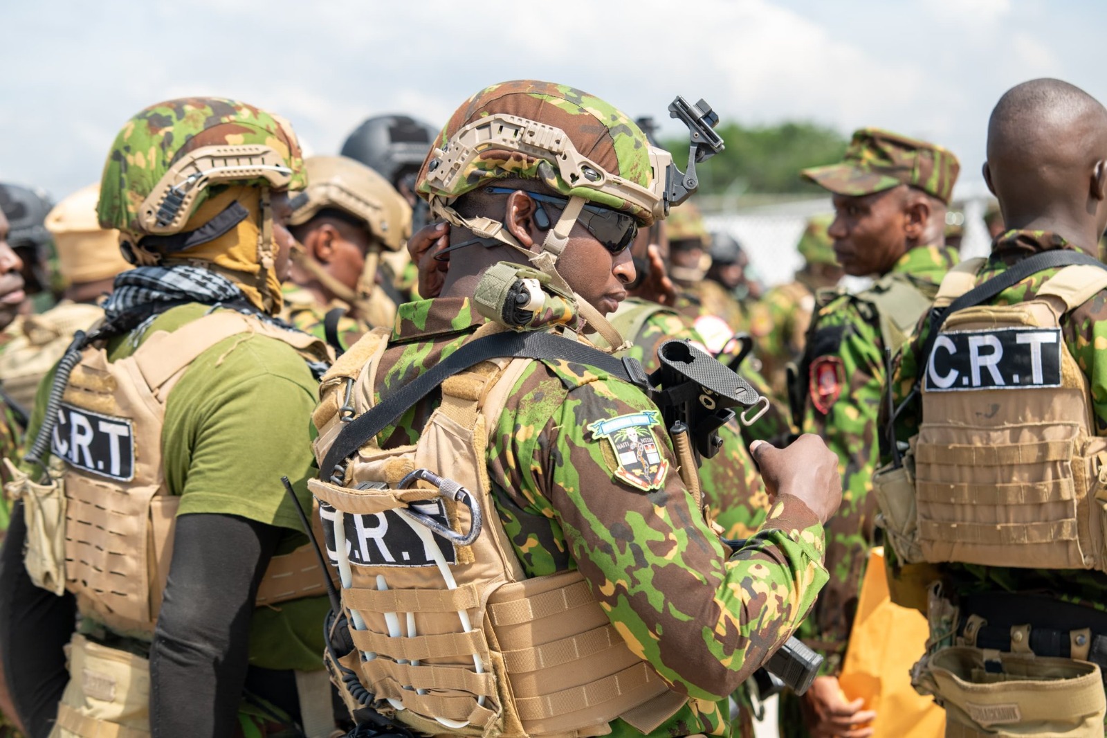 Kenyan police officers pictured in Port-au-Prince, Haiti, on April 27, 2026. /National Police Service of Kenya