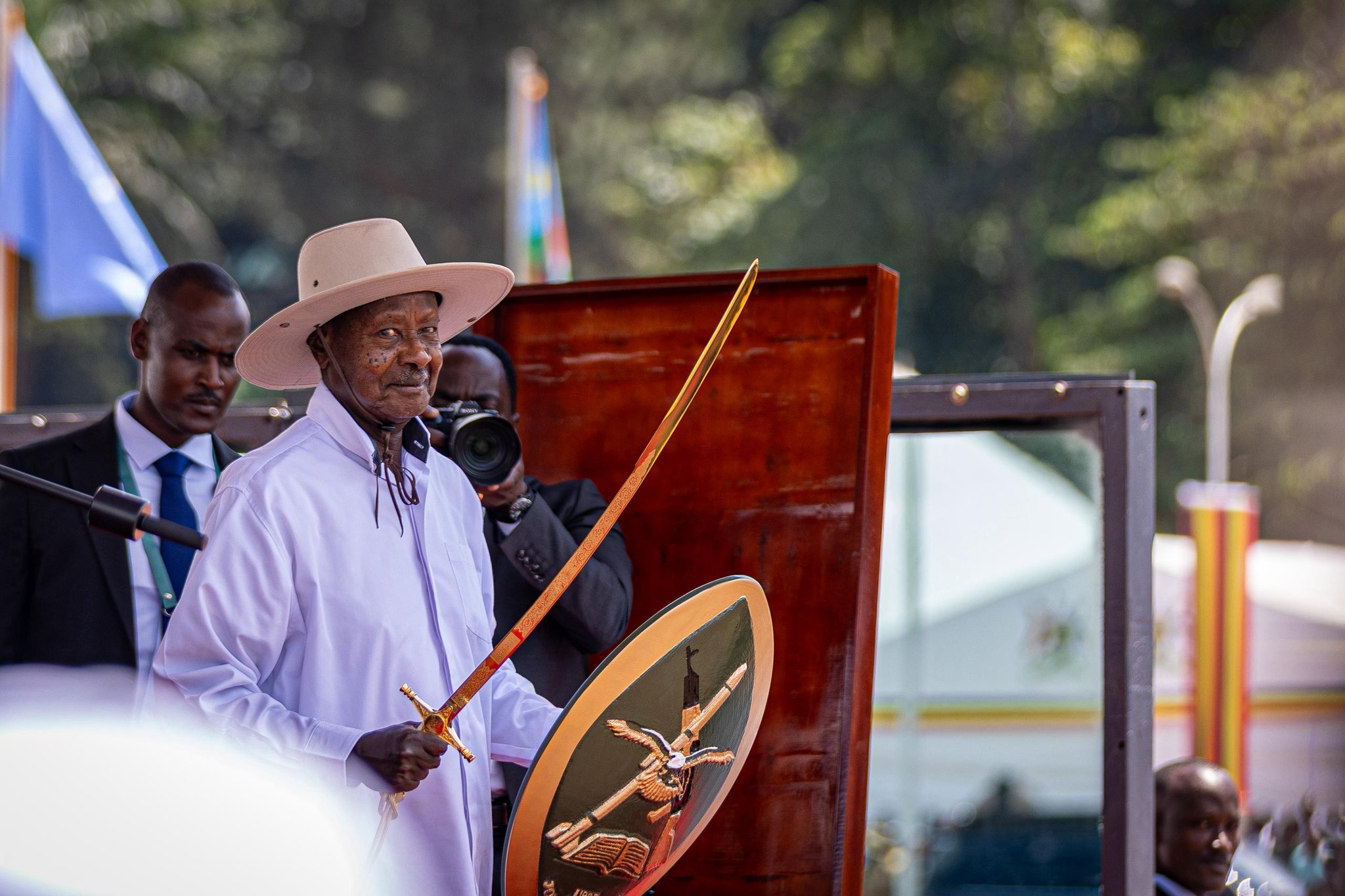 President Yoweri Museveni during his swearing-in ceremony at the Kololo Ceremonial Grounds in Kampala on May 12, 2026. /State House of Uganda
