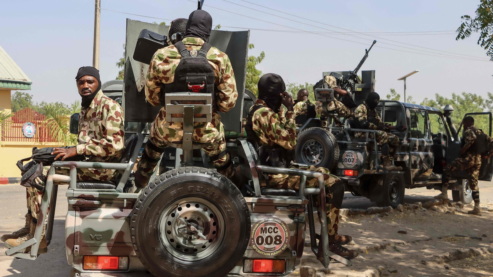Nigerian soldiers prepare to patrol in Maiduguri, Nigeria on March 18, 2026. /CFP