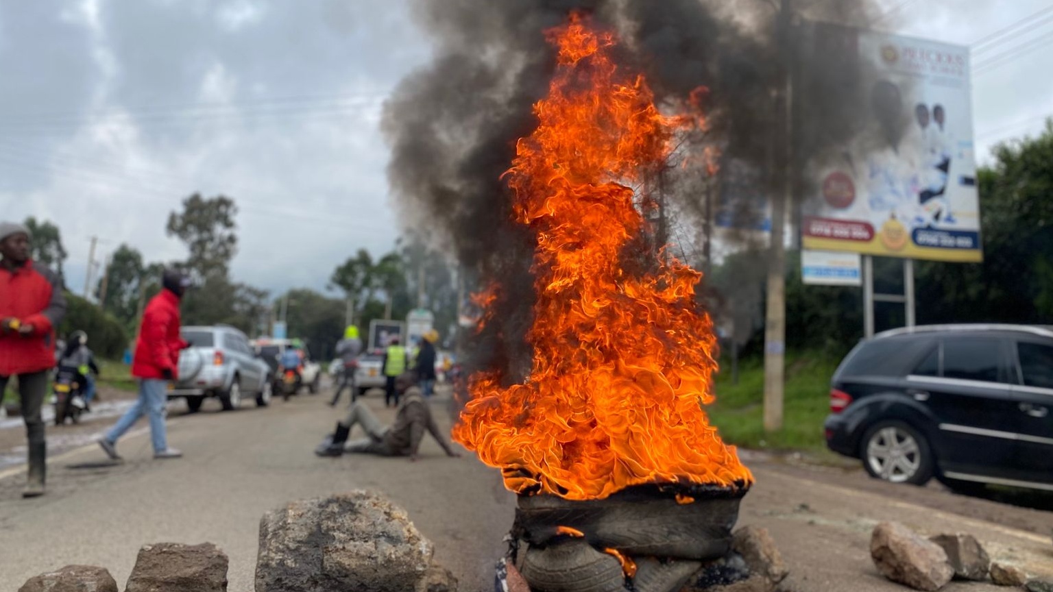 Protests erupt in Kenya over fuel price hike, paralyzing transport 