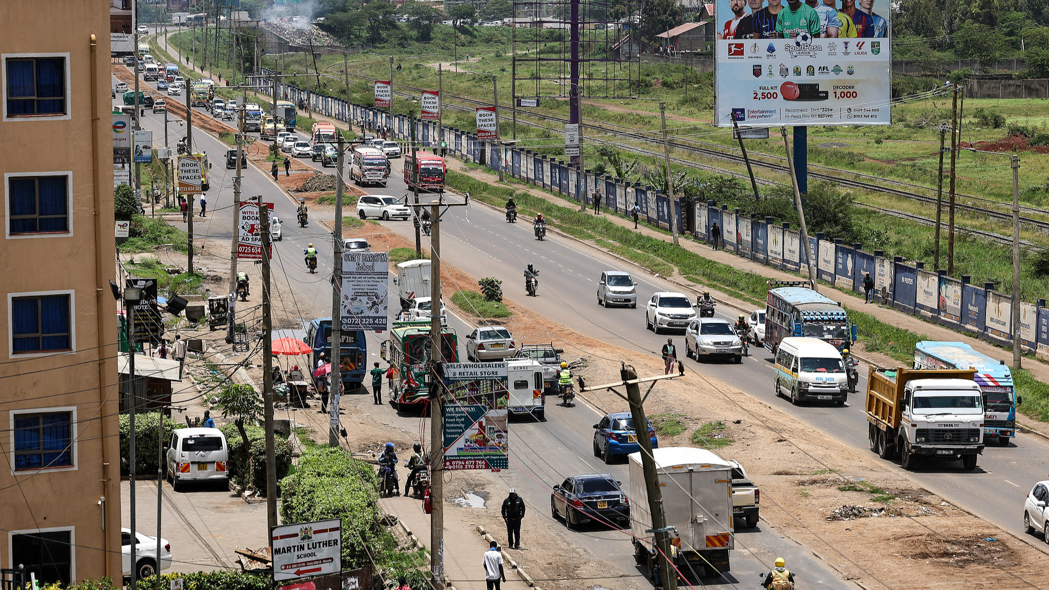 Traffic scenes on busy roads in Nairobi, Kenya, on March 25, 2026. /CFP