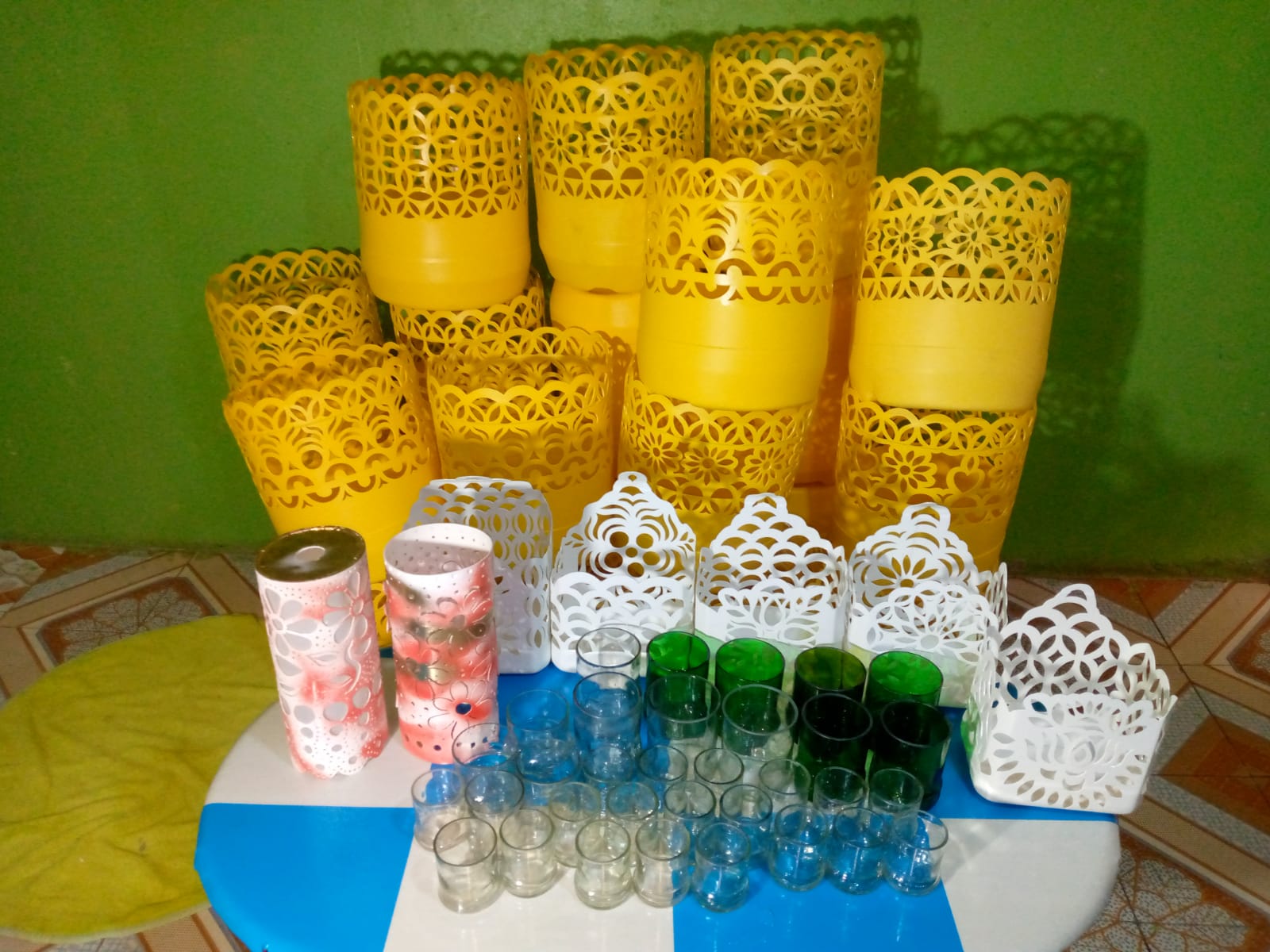 Display of recycled jerry cans and bottles Migori County, Kenya, October 6, 2025/Ultimateartsstore