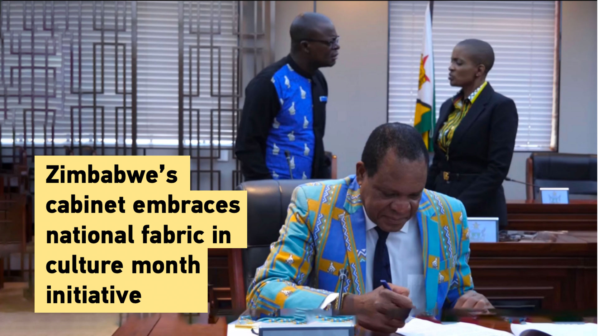 Zimbabwe ministers adopt national fabric attire to promote culture
