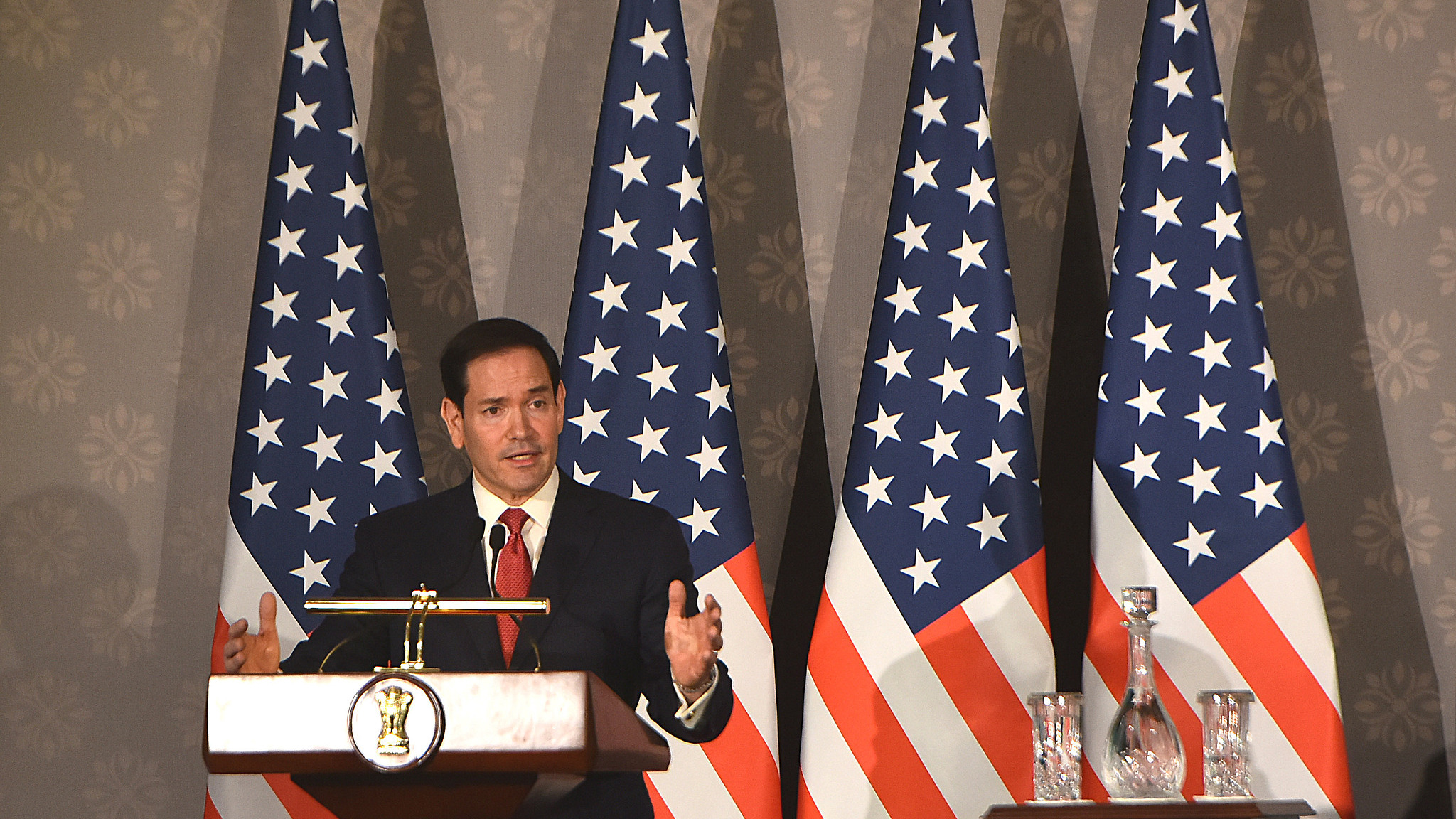 US Secretary of State Marco Rubio in New Delhi, India, May 24, 2026. /CFP