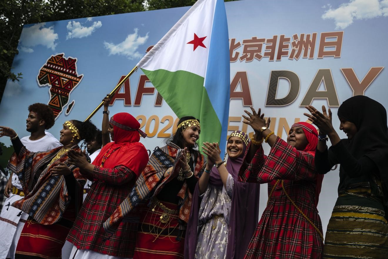 Young people from Djibouti sing and dance as they take part in Africa Day 2026 on May 23, 2026, in Beijing, China. The event was held to mark the 70th anniversary of China-Africa diplomatic ties and the China-Africa Year. /CFP