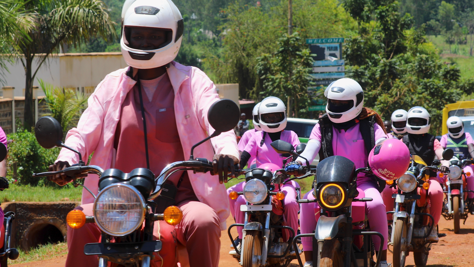 Boda Girls riders in Siaya County, Kenya, February 26, 2026. /CGTN Africa