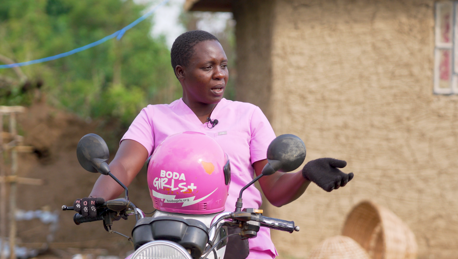 Josephine Awuor, Boda Girls rider at Matibabu Foundation in Siaya County, Kenya, February 26, 2026. /CGTN Africa