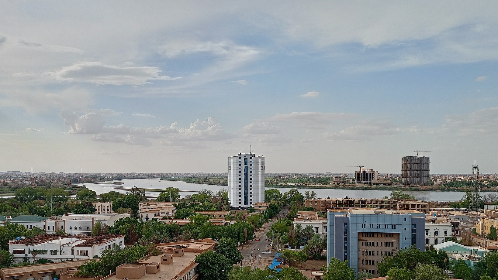 An aerial view of central Khartoum, Sudan, July 14, 2025. /CFP