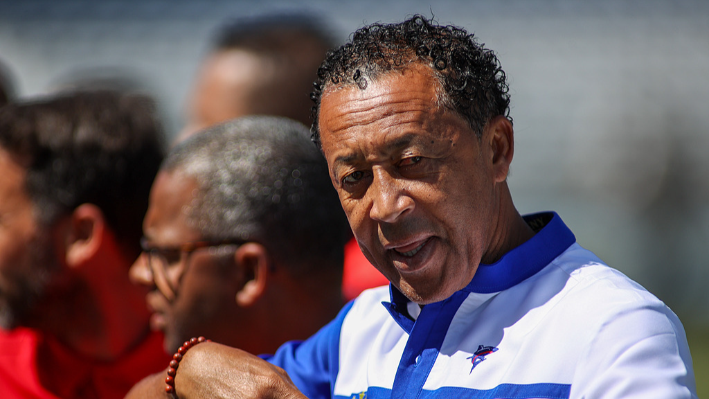 Cabo Verde's head coach, Pedro Bubista Brito during the international friendly match between Cabo Verde and Serbia at Estadio do Restelo on May 31, 2026 in Lisbon, Portugal. /CFP