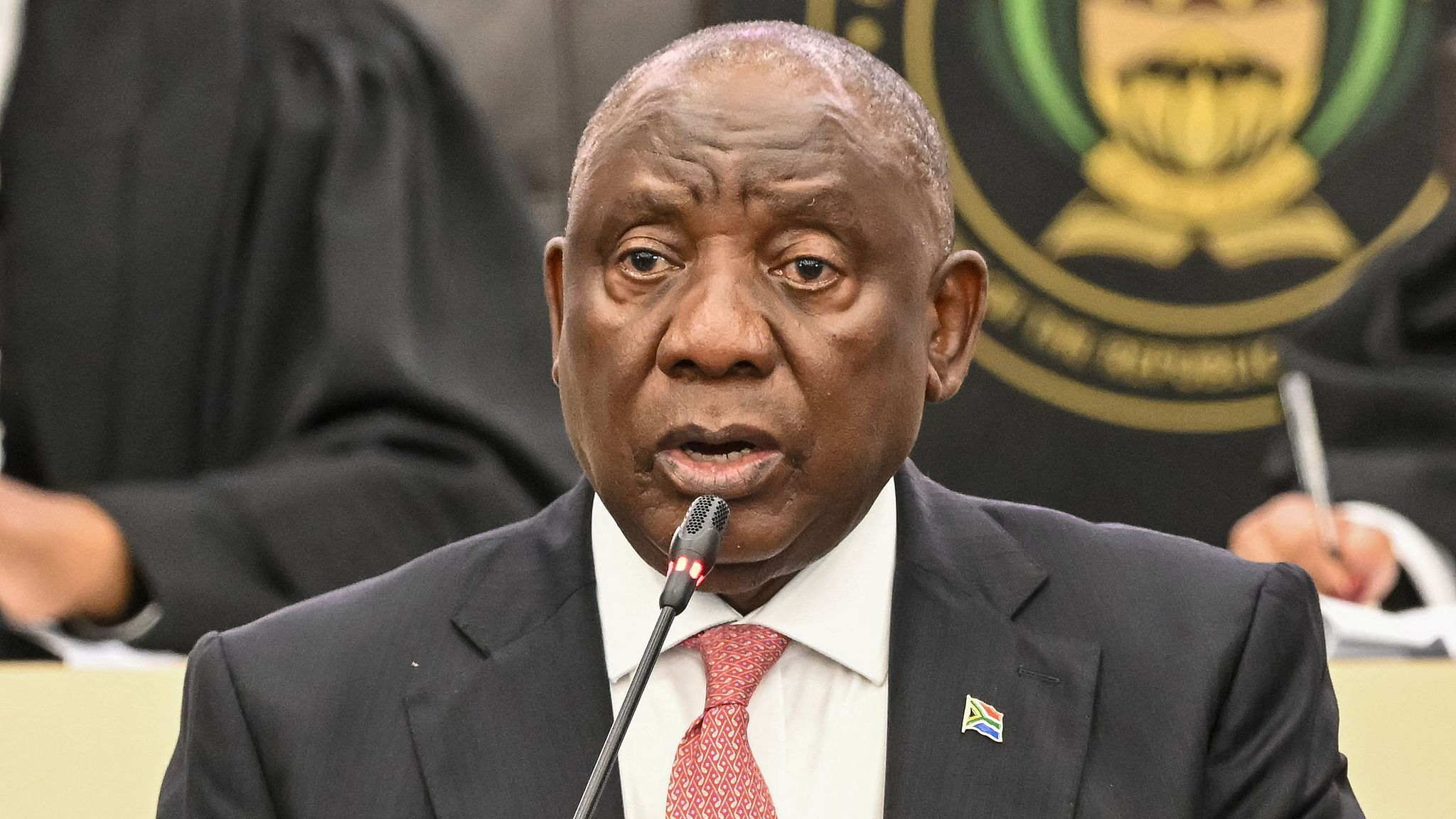 South African President Cyril Ramaphosa answered questions in Parliament in Cape Town, South Africa on May 14, 2026. /CFP