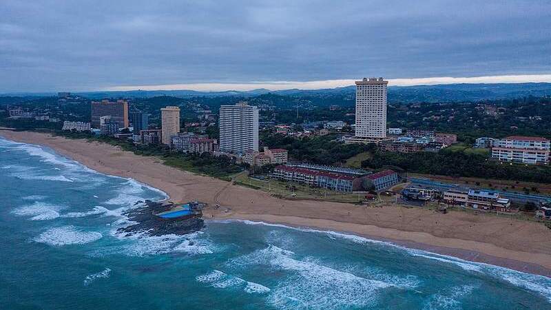 A photo of Amanzimtoti Beach near Durban, South Africa, December 11, 2020. /CFP